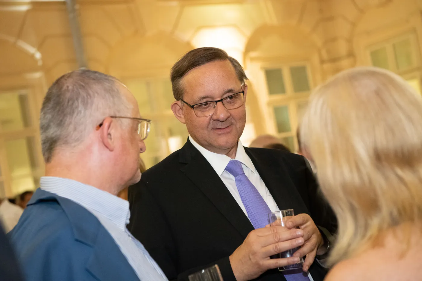 Günther Ofner beim Empfang