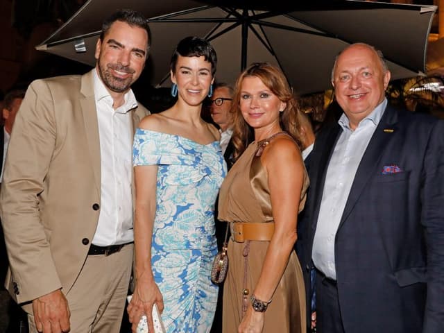 Unternehmer Kari Ochsner und Kerstin Lechner, Jolanta und Andreas Klauser (CEO Palfinger)