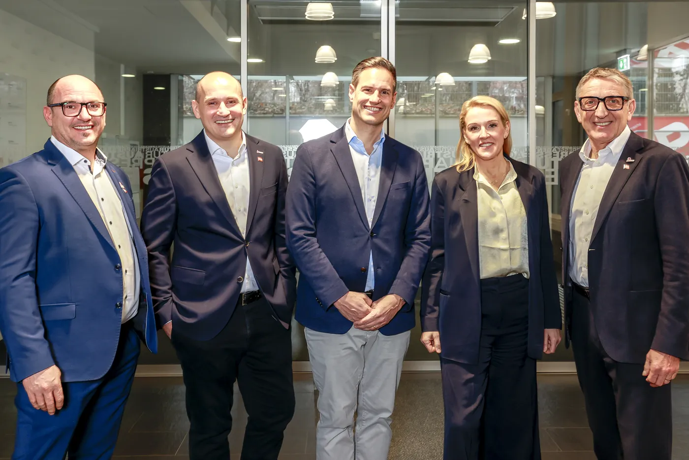 Enver Sirucic, Thomas Csipkó, Eva Liebmann, Josef Herkin der Gruppe