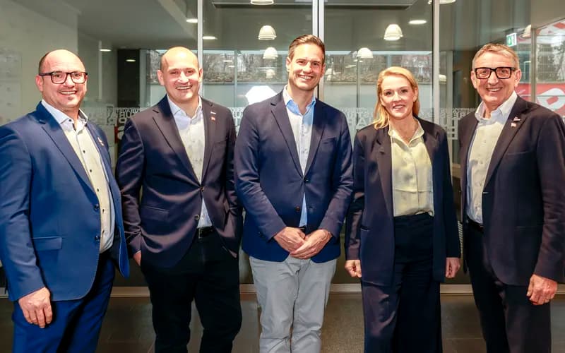 Enver Sirucic, Thomas Csipkó, Eva Liebmann, Josef Herkin der Gruppe