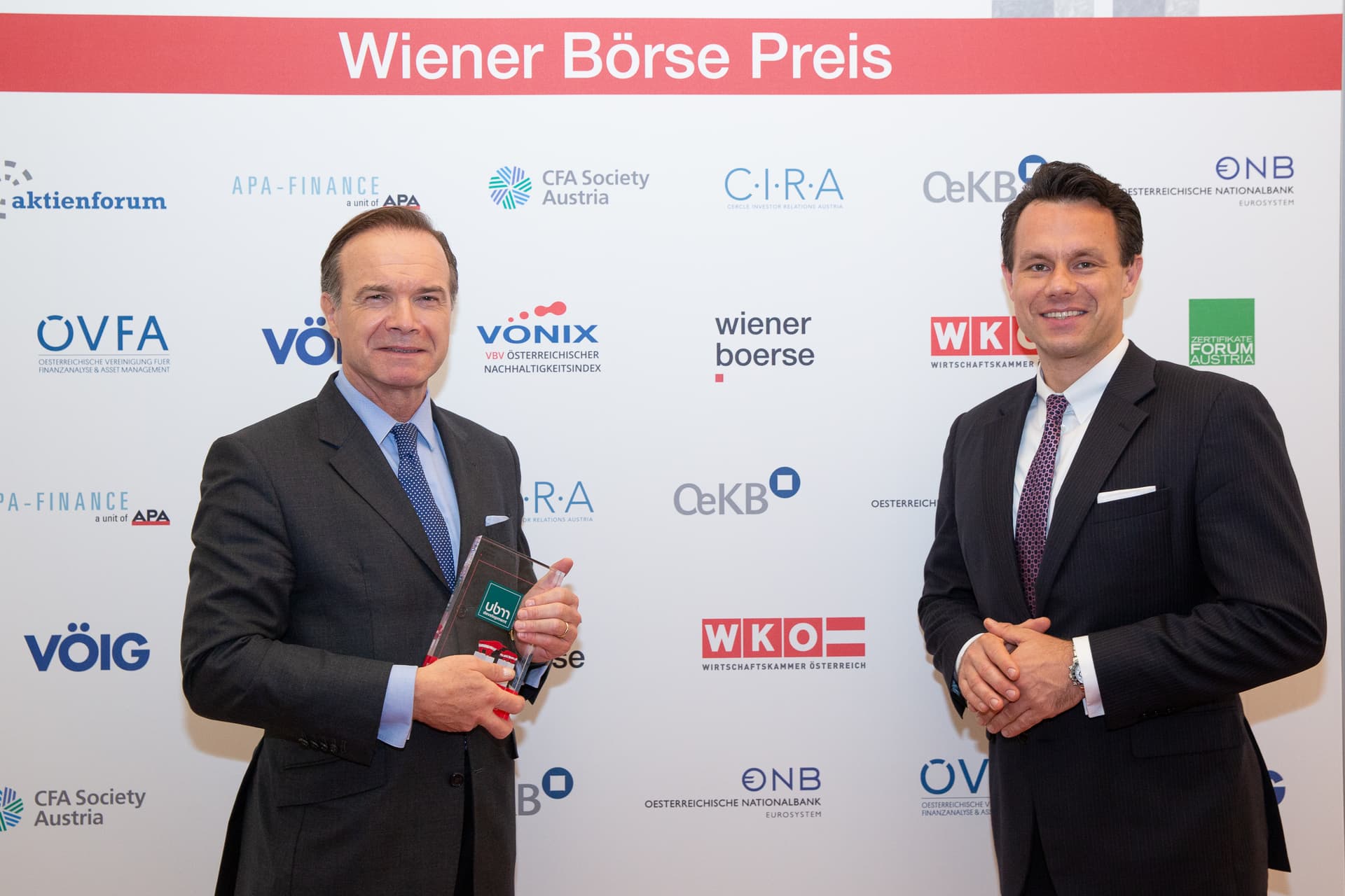 Thomas Winkler mit Börsenchef Christoph Boschan