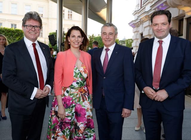 Bildungsminister Martin Polaschek, Bundesministerin für Europa und Verfassung Karoline Edtstadler und Norbert Totschnig Bundesministerium für Land- und Forstwirtschaft