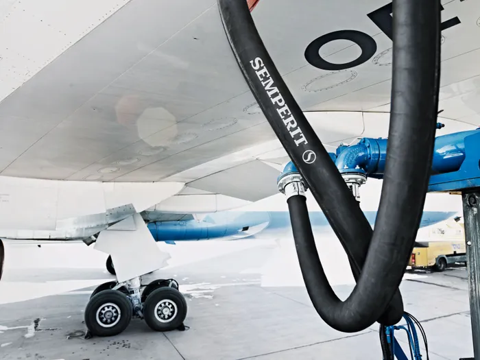 Semperit Produkt bei einem Flugzeug