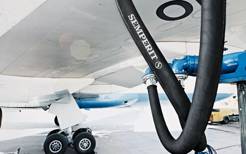 Semperit Produkt bei einem Flugzeug