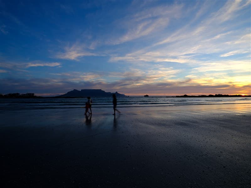 Sunset over Blouberg beach