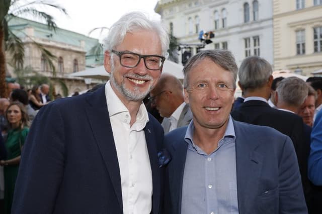 Verbund-Vorstandsvorsitzender Michael Strugl und Walter Scherb