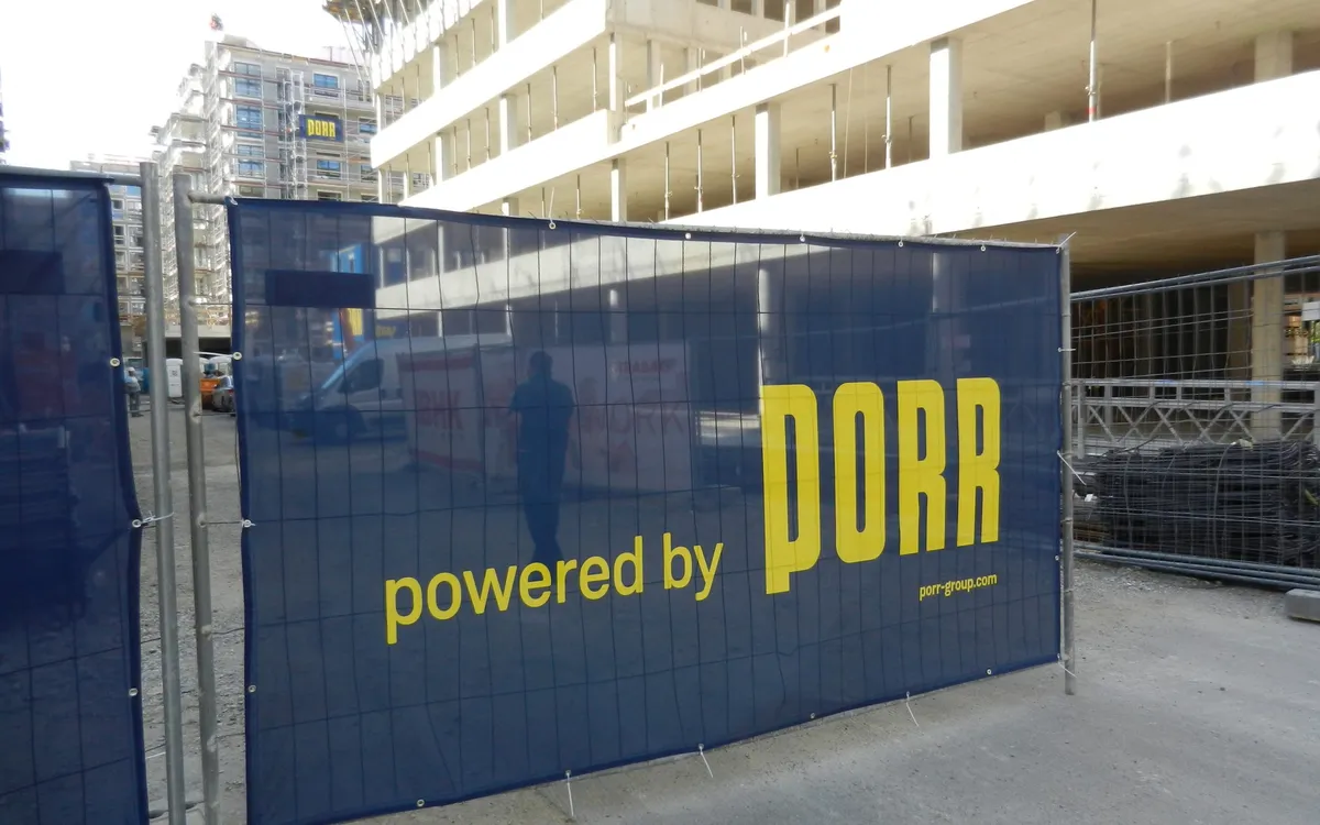 Porr Baustellenfassade
